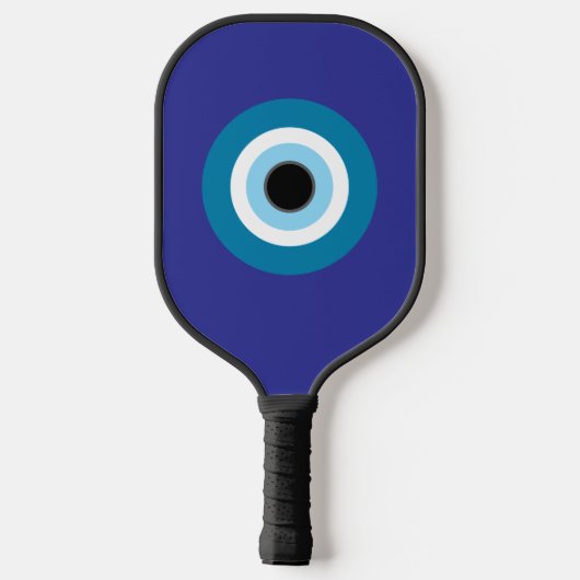 Blauer Evil Eye Pickle Ball Paddle (Rückseite)