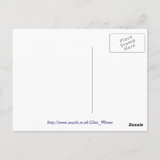 Blauer exotischer Schmetterling Postkarte (Rückseite)