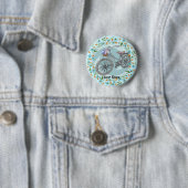 Blauer Fahrrad-Schmuck Button (Beispiel)