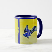 Blauer Falke Tasse (VorderseiteRechts)