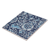 Blauer Fantasy Forest Mural Woods Rabbit Bottom Li Fliese (Seite)