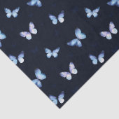 Blauer Fantasy-Schmetterling Seidenpapier (Detail)