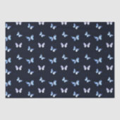 Blauer Fantasy-Schmetterling Seidenpapier (Vorderseite)