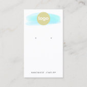 Blauer Farbauftrag einfügen Visitenkarte (Vorderseite)