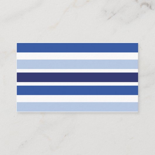 Blauer Farbblock trägt Menü-Auswahl-Einsatz zur Begleitkarte (Rückseite)