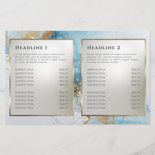 Blauer Farbmarmor (Rückseite)