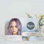 Blauer Farbmarmor (Stehend Vorderseite)