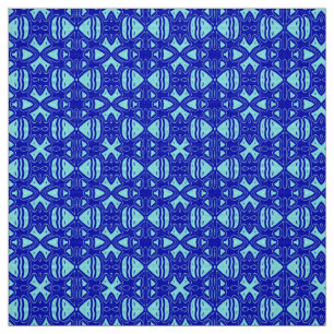 Blauer Farbstoff Druckmuster Design Stoff