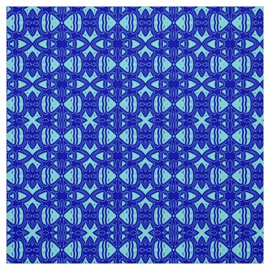 Blauer Farbstoff Druckmuster Design Stoff (Muster)