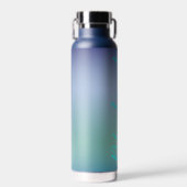 Blauer Farbton mit Extravaganter Texterfrischung Trinkflasche (Vorne)