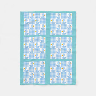 Blauer Farbtupfer Design Fleece Blanket