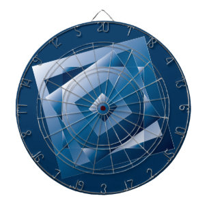 blauer Farbverlauf 1 Dartscheibe