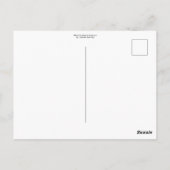 Blauer Farbverlauf abstrakt Postkarte (Rückseite)