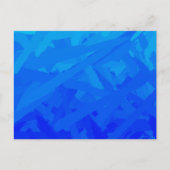 Blauer Farbverlauf abstrakt Postkarte (Vorderseite)
