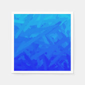 Blauer Farbverlauf abstrakt  Serviette (Vorderseite)