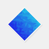Blauer Farbverlauf abstrakt  Serviette (Ecke)