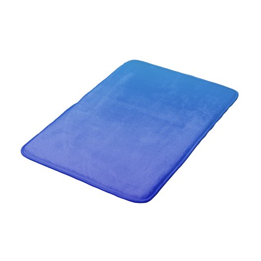 Blauer Farbverlauf Badematte