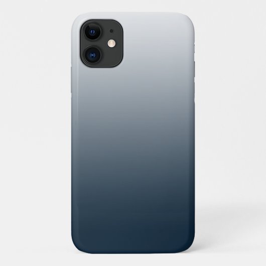 Blauer Farbverlauf Case-Mate iPhone Hülle (Rückseite)
