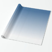 Blauer Farbverlauf Geschenkpapier (Ungerollt)