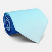Blauer Farbverlauf  Krawatte (Gerollt)