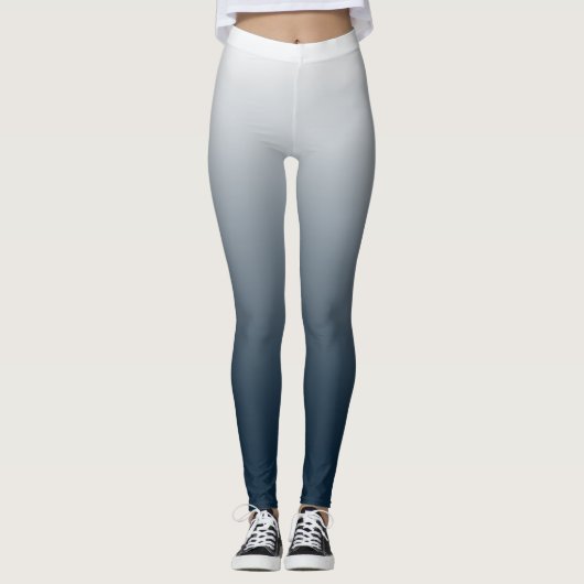 Blauer Farbverlauf Leggings (Vorderseite)
