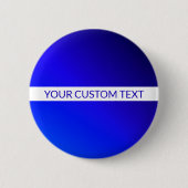 Blauer Farbverlauf und bearbeitbarer Text auf weiß Button (Vorderseite)
