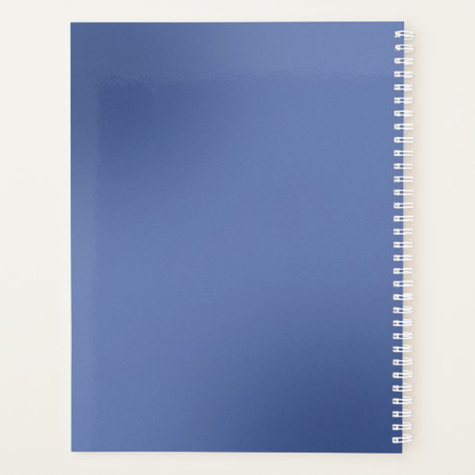 Blauer Farbverlauf undatiert Planer (Rückseite)