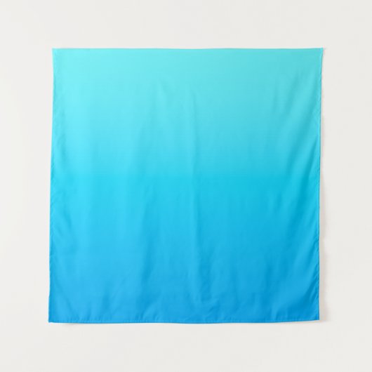 Blauer Farbverlauf Wandteppich (Vorderseite)