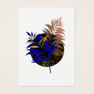 Blauer Farn im schwarzen Kreis