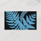 Blauer Farn verlässt Geschäfts-Karte Visitenkarte (Rückseite)