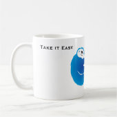 Blauer Faultier-Tasse 'Langsam angehen' Kaffeetasse (Links)