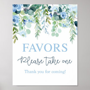 Blauer Favorit Poster