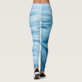 Blauer Fellprint Leggings (Rückseite)
