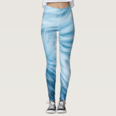 Blauer Fellprint Leggings (Vorderseite)