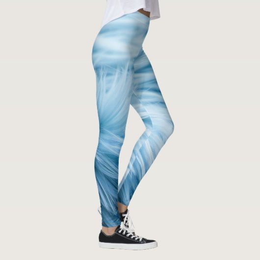 Blauer Fellprint Leggings (Rechts)
