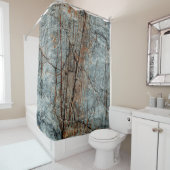 Blauer Felsen Duschvorhang (Beispiel)