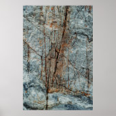 Blauer Felsen Poster (Vorne)