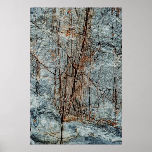 Blauer Felsen Poster (Vorne)