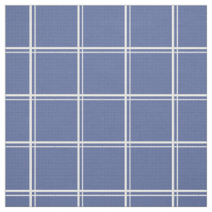 Blauer Fensterbereich Kariert Stoff