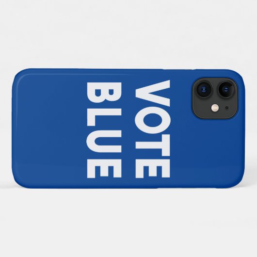 Blauer fett gedruckter Text in blau Case-Mate iPhone Hülle (Rückseite (Horizontal))