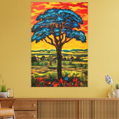 Blauer Feuerbaum Leinwanddruck (Insitu (Wohnzimmer))