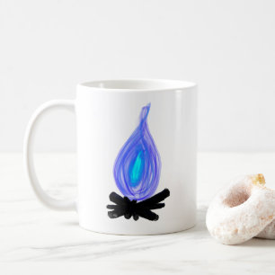 Blauer Feuerbecher Kaffeetasse