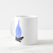 Blauer Feuerbecher Kaffeetasse (Vorderseite Links)