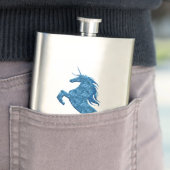 Blauer Feuerlöschlampe Flachmann (Beispiel)