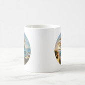 Blauer Fiat-Wagen Kaffeetasse (Mittel)