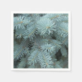 Blauer Fichtengraugrün Serviette (Vorderseite)