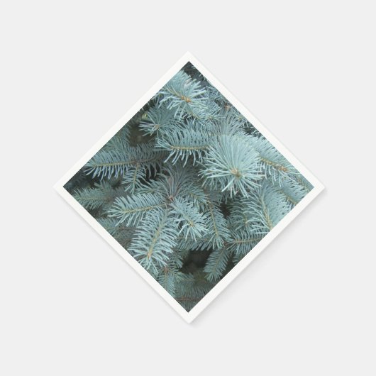 Blauer Fichtengraugrün Serviette (Ecke)