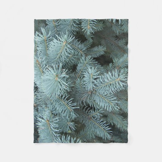 Blauer Fichtenleder Fleecedecke (Vorderseite)