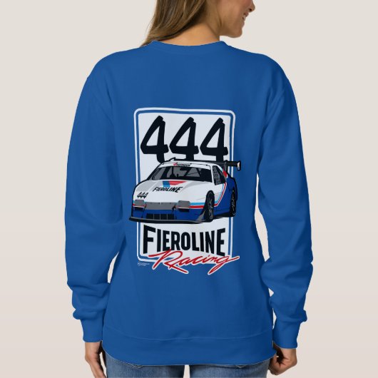 Blauer Fieroline-Pullover Sweatshirt (Rückseite)