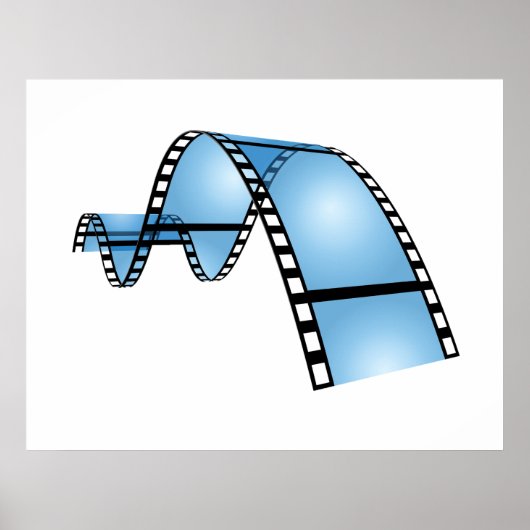Blauer Filmstreifen Poster (Vorne)